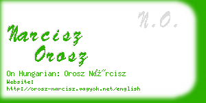 narcisz orosz business card